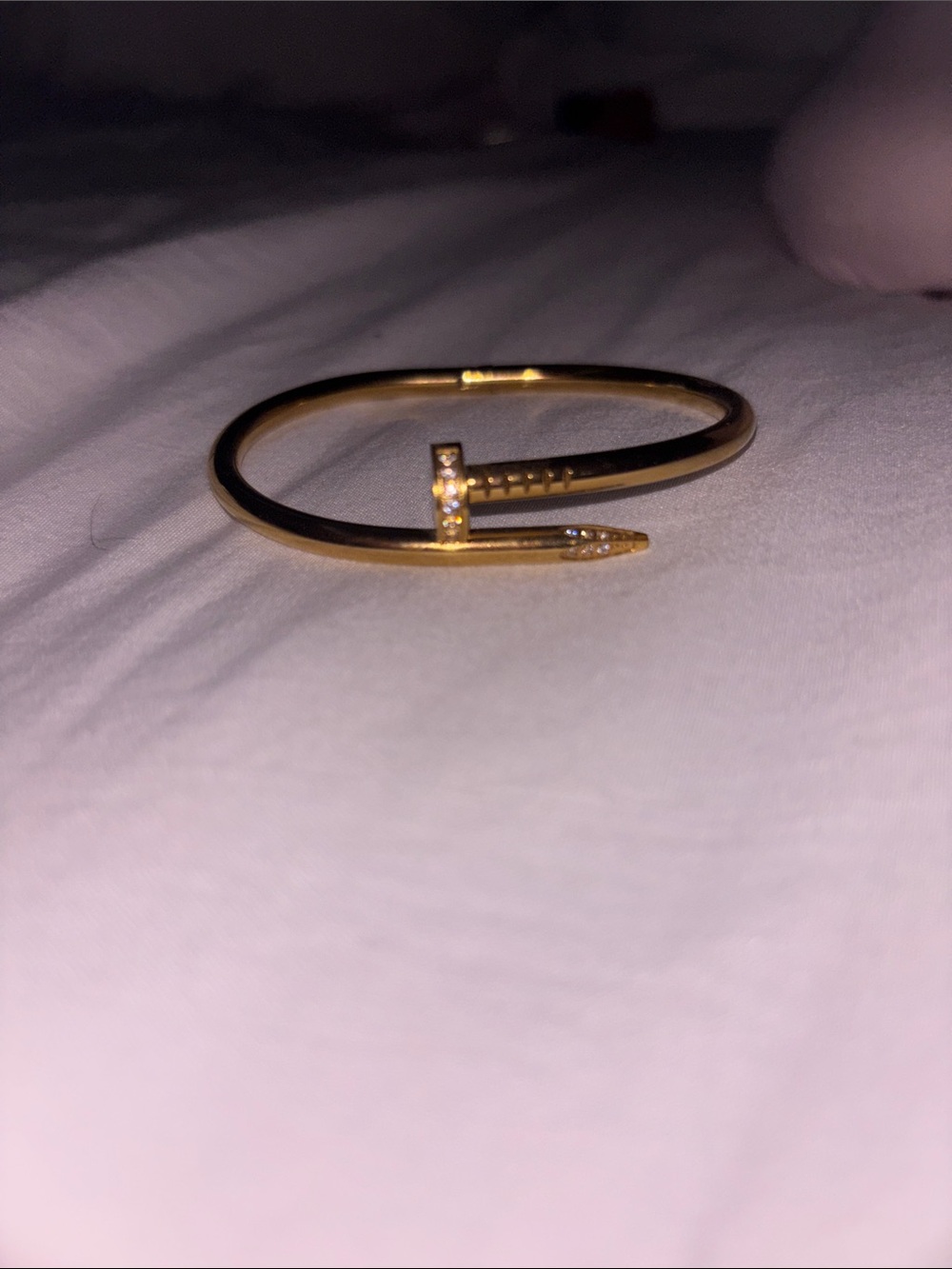 Gold Nail Cuff Bracelet